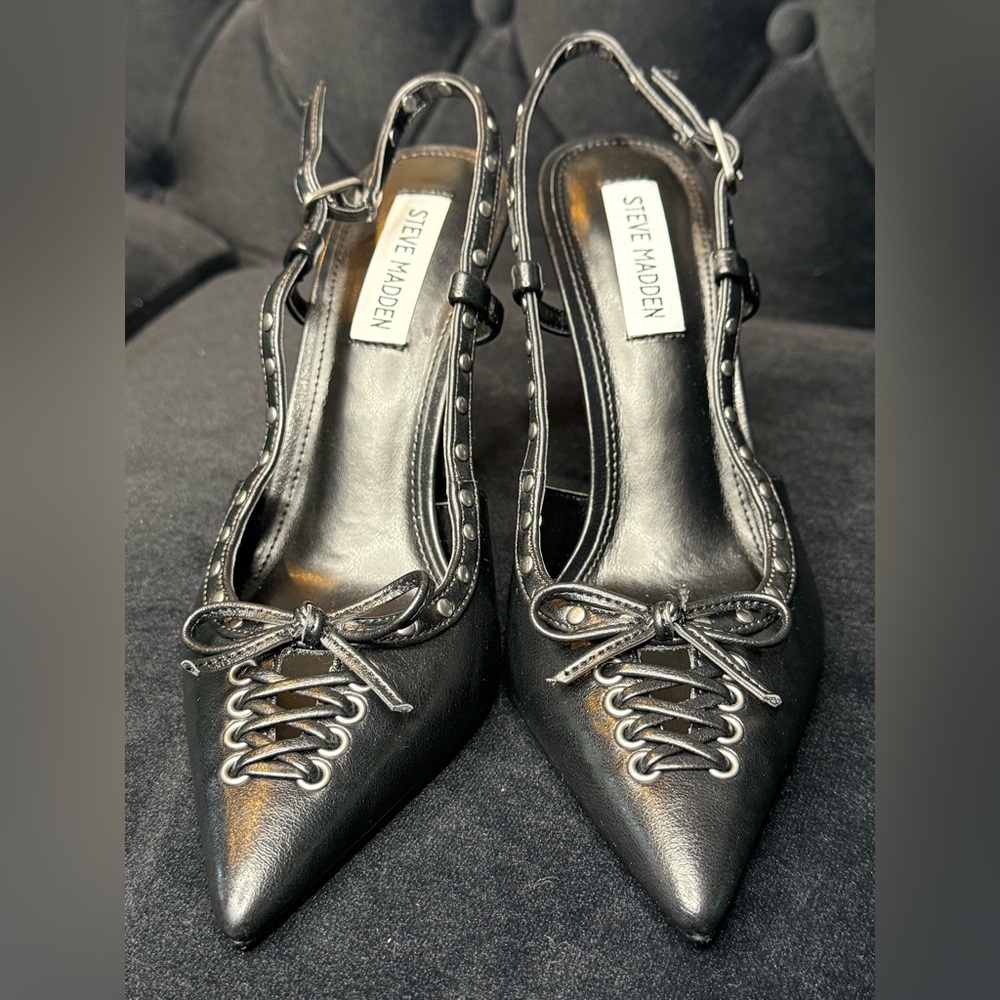 Steve Madden Corset Leather Heels